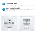Wall mounted infrared motion sensor switch